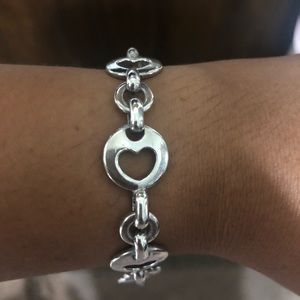 Tiffany and Co 1999 Open Heart Bracelet